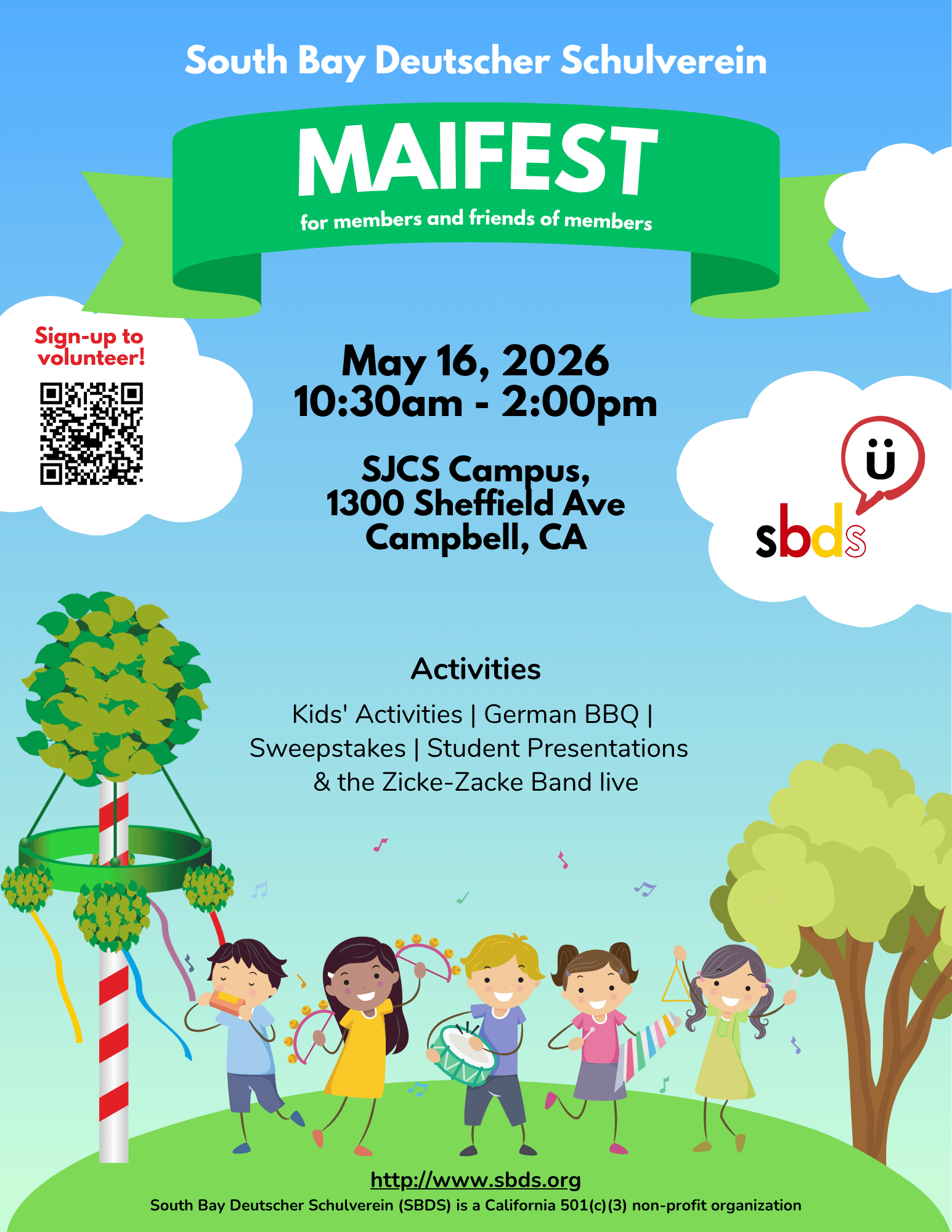 SBDS Maifest 2026 Flyer